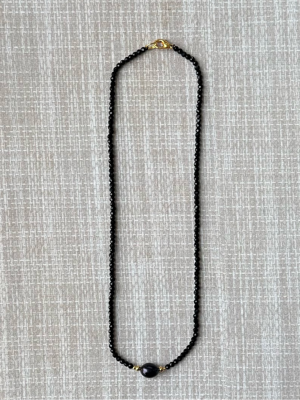 NWOT Tuckernuck Black Spinel and Black Pearl Necklace